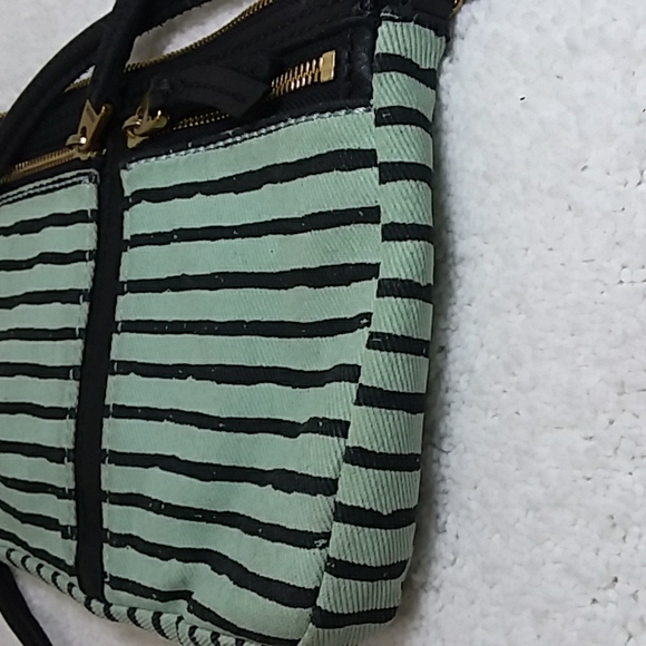 Fossil Stripe Canvas Crossbody Bag - Picture 16 of 16
